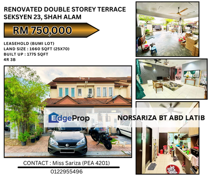 Renovated 2 Storey Seksyen 13, Shah Alam, Selangor, Shah Alam