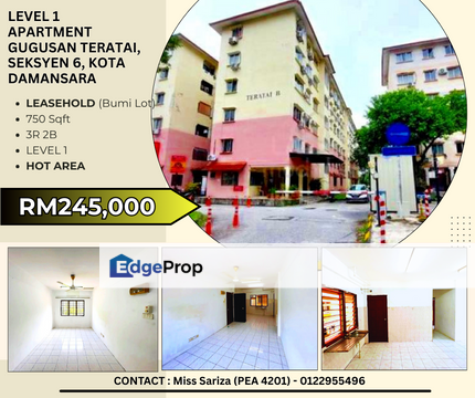 LEVEL 1 Apartment Gugusan Teratai, Kota Damansara, Selangor, Kota Damansara