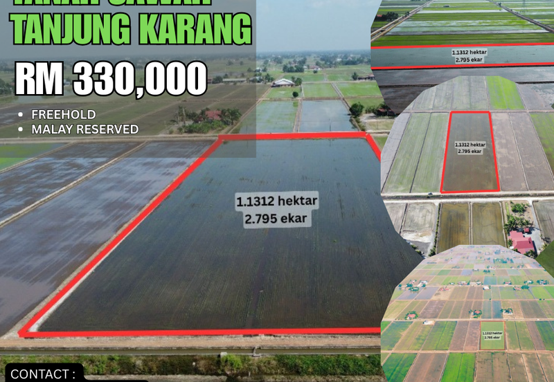 Tanah Sawah 2.795 Tanjong Karang