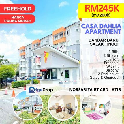 PALING MURAH Casa Dahlia Apartment Bandar Baru Salak Tinggi Sepang, Selangor, Sepang