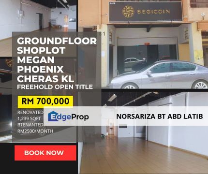 GROUNDFLOOR Shoplot Megan Phoenix Cheras, Kuala Lumpur, Kuala Lumpur, Cheras