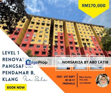 LEVEL 1 Pangsapuri Pendamar B Klang, Selangor, Port Klang