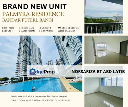 VERY CHEAP BRAND NEW UNIT Palmyra Residence Bandar Puteri Bangi, Selangor, Bangi