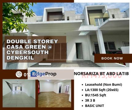 MURAH Double Storey Casa Green at Cybersouth Dengkil, Selangor, Cyberjaya