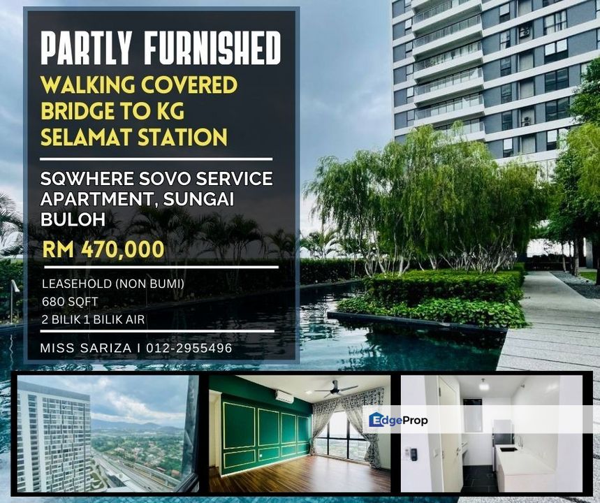 Walking Distance To MRT Station SQWhere SOVO Sg Buloh, Selangor, Sungai Buloh