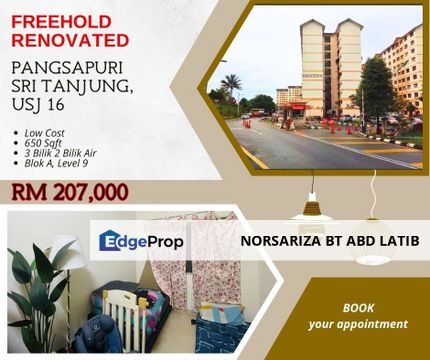 Renovated Pangsapuri Sri Tanjung Usj, Selangor, USJ