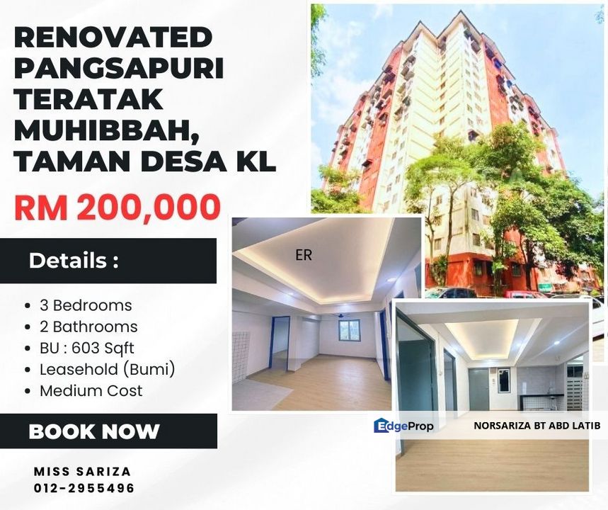 Renovated Pangsapuri Teratak Muhibbah Taman Desa Kl, Kuala Lumpur, Taman Desa 