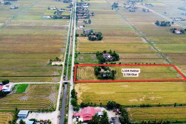 Tanah Sawah Beserta Rumah Geran Individu di Sempadan Tanjong Karang