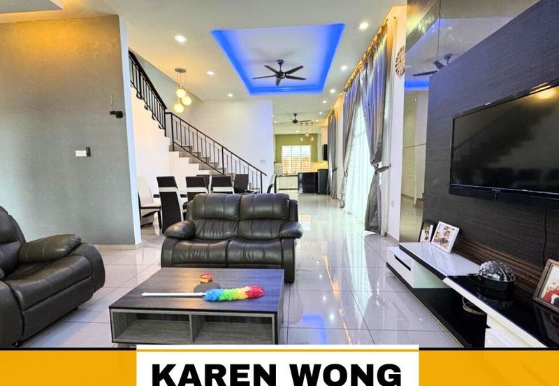 FULLY FURNISHED RENOVATED SP SAUJANA ENDLOT Double Storey Terrace for RENT