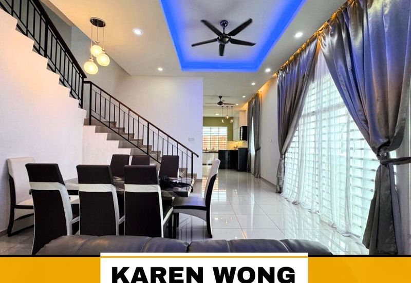 FULLY FURNISHED RENOVATED SP SAUJANA ENDLOT Double Storey Terrace for RENT