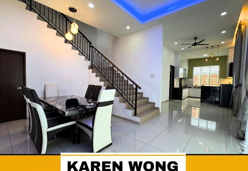 FULLY FURNISHED RENOVATED SP SAUJANA ENDLOT Double Storey Terrace for RENT