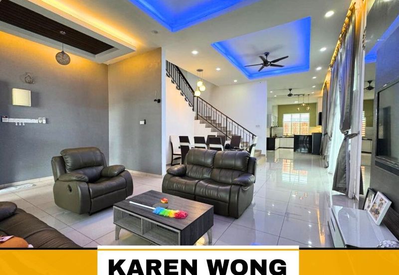 FULLY FURNISHED RENOVATED SP SAUJANA ENDLOT Double Storey Terrace for RENT