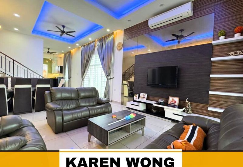 FULLY FURNISHED RENOVATED SP SAUJANA ENDLOT Double Storey Terrace for RENT