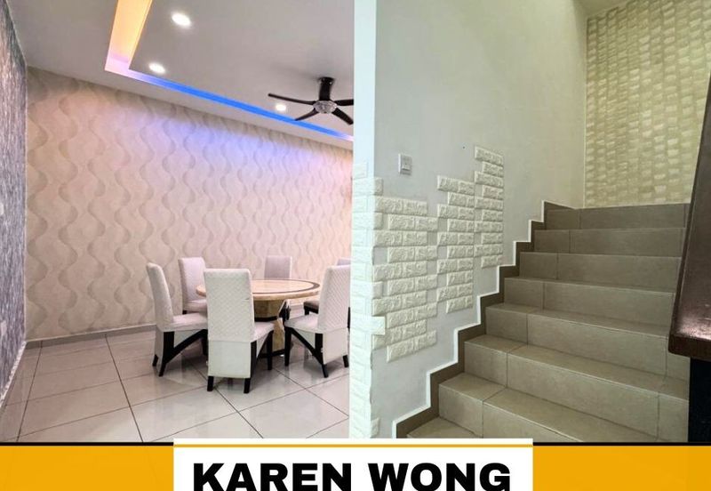 FULLY RENO SP SAUJANA BALCONY READY 2 Storey Terrace for Sale