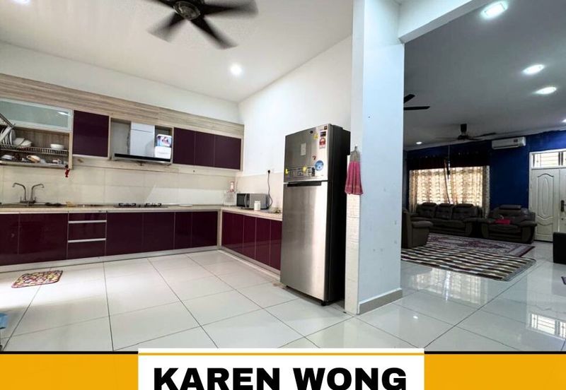 PARTLY FURNISHED AMBANGAN HEIGHTS ZON MELOR 1 Storey SEMI DETACHED for Sale