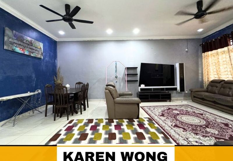 PARTLY FURNISHED AMBANGAN HEIGHTS ZON MELOR 1 Storey SEMI DETACHED for Sale