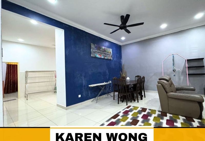 PARTLY FURNISHED AMBANGAN HEIGHTS ZON MELOR 1 Storey SEMI DETACHED for Sale