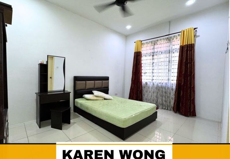PARTLY FURNISHED AMBANGAN HEIGHTS ZON MELOR 1 Storey SEMI DETACHED for Sale