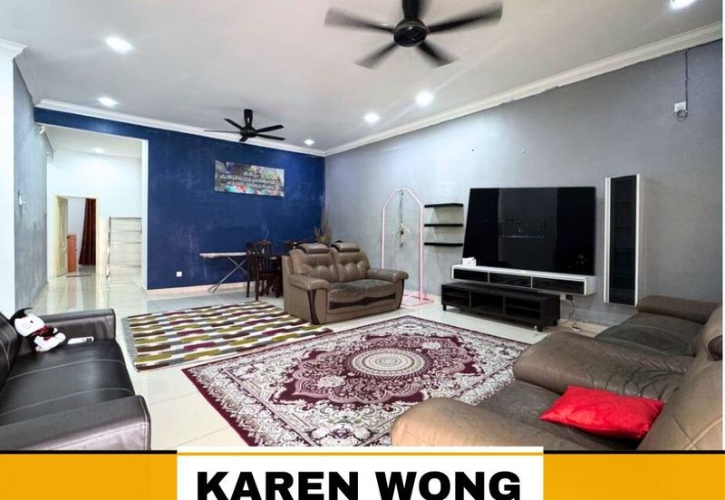 PARTLY FURNISHED AMBANGAN HEIGHTS ZON MELOR 1 Storey SEMI DETACHED for Sale