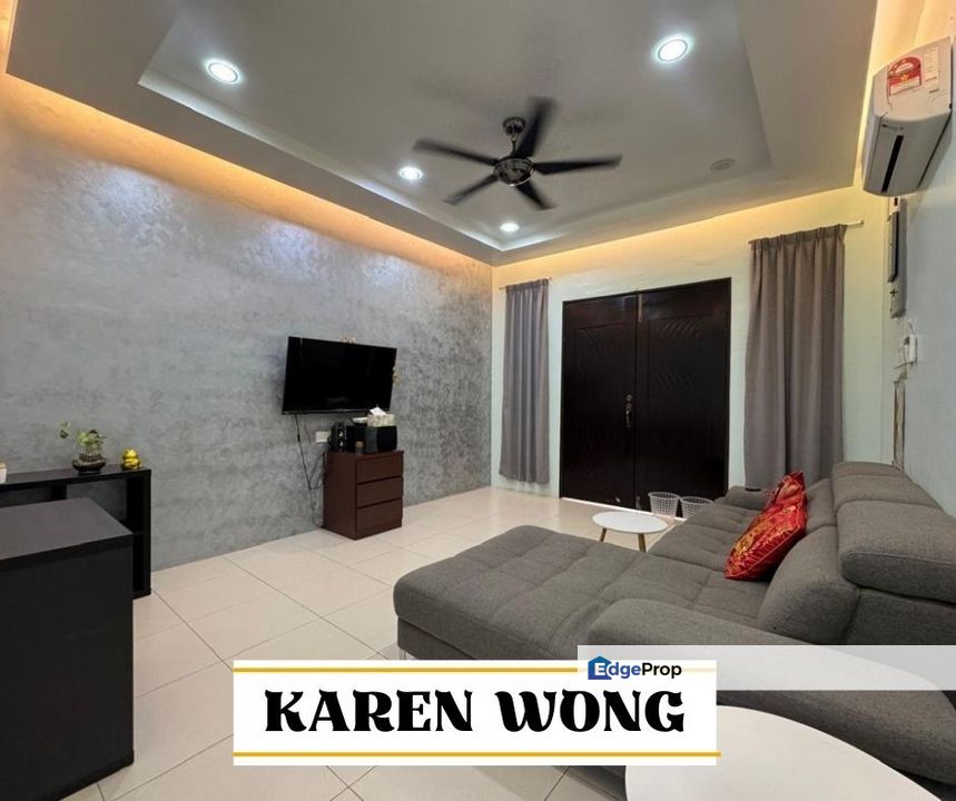 NEAR METRO NEW C-MART TAMAN DESA SUTERA PARTLY FURNISHED 1 Storey SEMI DETACHED for Rent, Kedah, Kuala Muda