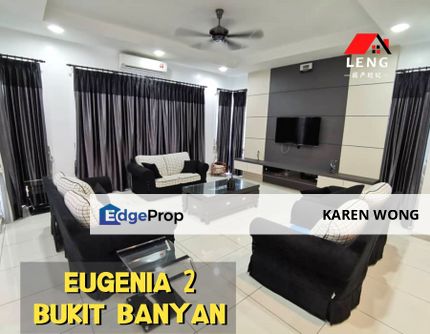 FULLY FURNISHED GATED & GUARDED SEMI DETACHED @ EUGENIA 2, BUKIT BANYAN, Kedah, Sungai Petani