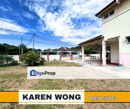 CORNER LOT BIG COMPOUND 2 Storey SEMI DETACHED @ TAMAN PERMATA INDAH Near Tikam Batu, Kedah, Kuala Muda