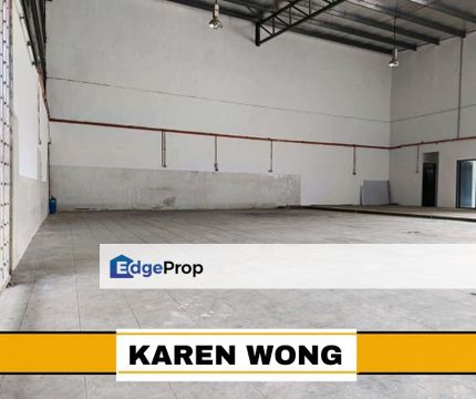 NEWLY REFURBISHED SUNGAI TUKANG 1.5 Storey SEMI DETACHED WAREHOUSE LIGHT INDUSTRY for Rent, Kedah, Sungai Petani