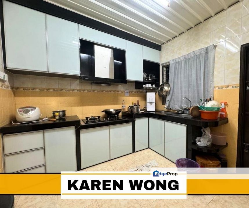RENO WITH KITCHEN CABINET TAMAN KELADI Extended 1 Storey Terrace House for Sale, Kedah, Sungai Petani
