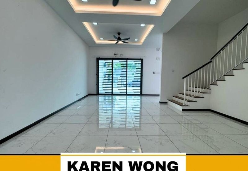 KITCHEN CABINET & FULLY GRILLE AMARYN BUKIT BANYAN 2 Storey Terrace House for RENT