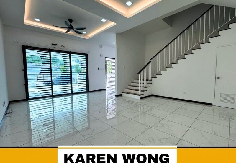 KITCHEN CABINET & FULLY GRILLE AMARYN BUKIT BANYAN 2 Storey Terrace House for RENT