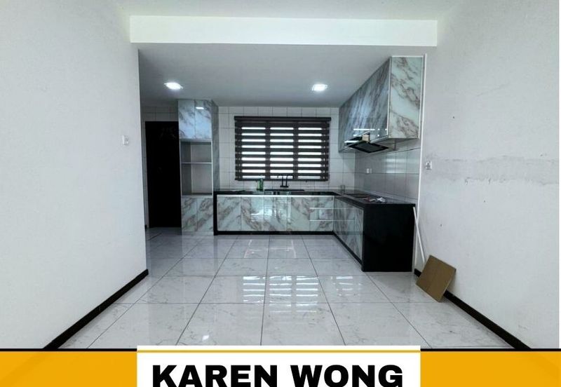 KITCHEN CABINET & FULLY GRILLE AMARYN BUKIT BANYAN 2 Storey Terrace House for RENT