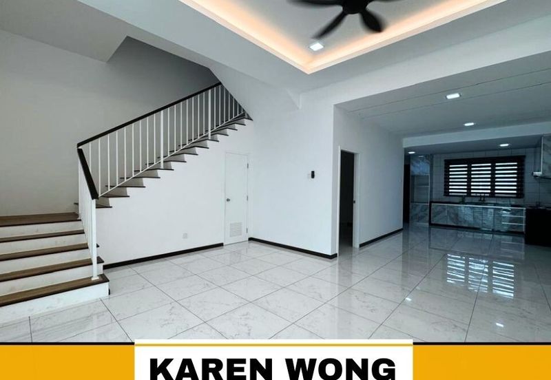 KITCHEN CABINET & FULLY GRILLE AMARYN BUKIT BANYAN 2 Storey Terrace House for RENT