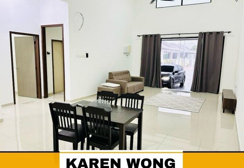FULLY GATED & GUARDED SP SAUJANA PERMAI 1 Storey SEMI DETACHED for RENT