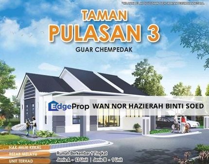 SEMI D RUMAH PULASAN 3 GUAR KEDAH‼️LUAS DAN VIEW GUNUNG JERAI‼️FULLY LOAN , Kedah, Guar Chempedak