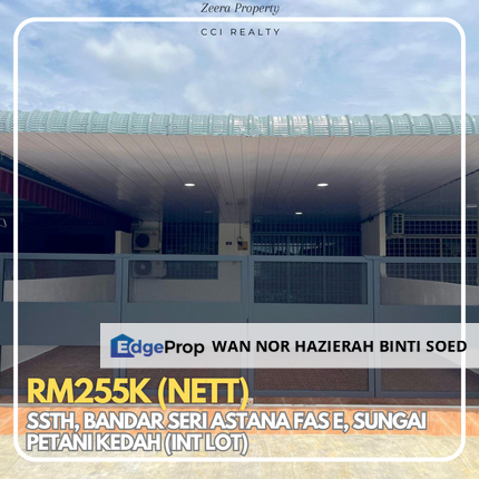 MURAH FULLY LOAN‼️RUMAH TERES SETINGKAT BANDAR SERI ASTANA SUNGAI PETANI KEDAH‼️KEJIRANAN MELAYU‼️RUMAH CANTIK SUNGAI PETANI, Kedah, Sungai Petani