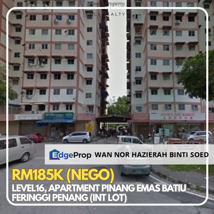 PENANG MURAH‼️APARTMENT PINANG EMAS BATU FERINGGI UNTUK DIJUAL‼️LEVEL 16 FULLY RENOVATE ‼️FULL LOAN‼️, Penang, Batu Ferringhi