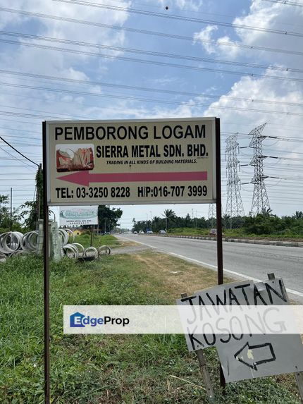 Kapar land beside main road for sale, Selangor, Kapar 