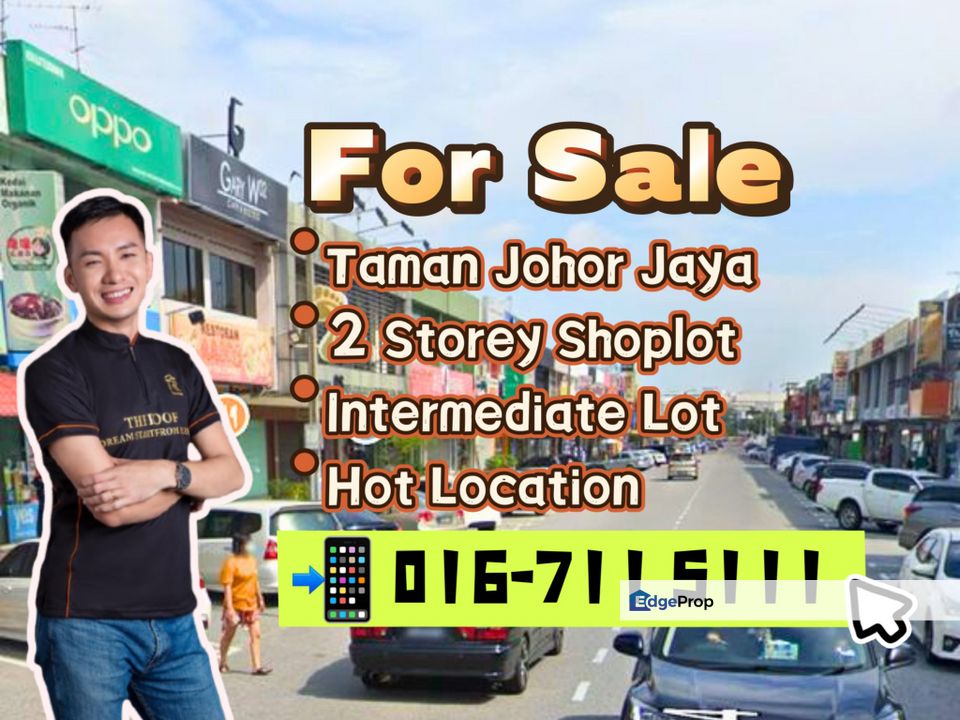 Johor Jaya@ Dedap_ 2 Storey Shop_ Hot Area, Johor, Johor Bahru