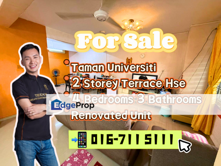 Taman Universiti_ 2 Storey Terrace_ Renovated , Johor, Skudai