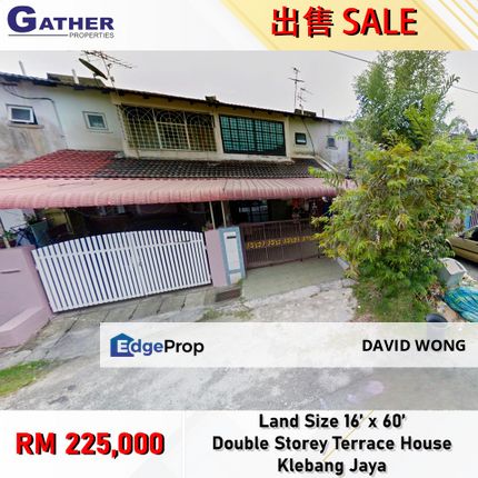 Klebang | Double Storey Terrace House | Low-Cost title, Perak, Chemor