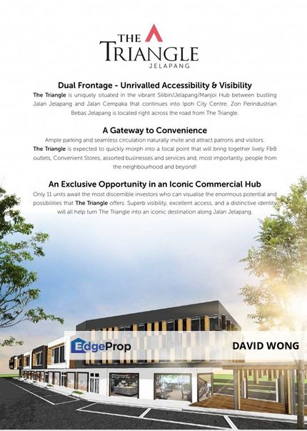Jelapang Main Road @ The Triangle | Double Storey Commercial Shop Lot, Perak, Jelapang