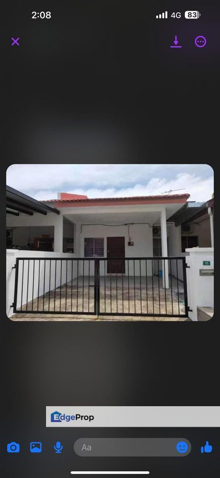 Rumah Satu Tingkat  Bandar Seri Margosa , Botani, Perak, Ipoh