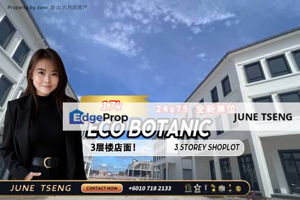 Eco Botanic 3 Storey Shoplot For Rent, Johor, 