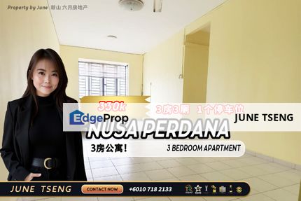 Nusa Perdana 3 Bedroom Unit For Sale, Johor, Gelang Patah