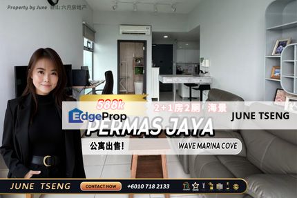 Wave Marina Cove 2+1 Bedroom Unit For Sale, Johor, Johor Bahru