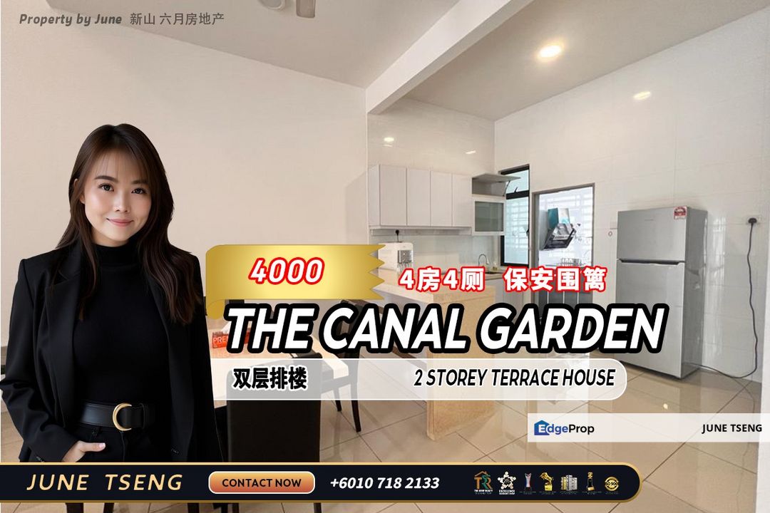 The Canal Garden - 2 Storey Terrace House For Rent, Johor, 