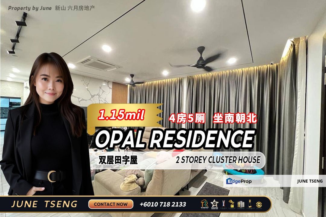 Opal Residence - 2 Storey Cluster House For Sale, Johor, Masai
