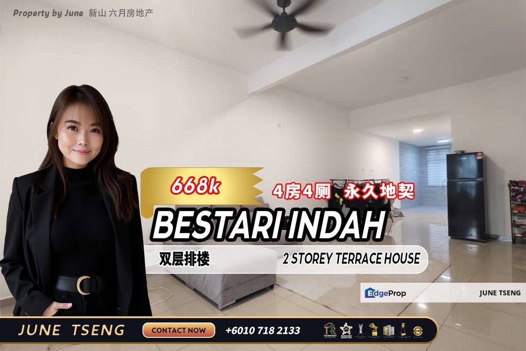 Bestari Indah - 2 Storey Terrace House For Sale, Johor, Ulu Tiram