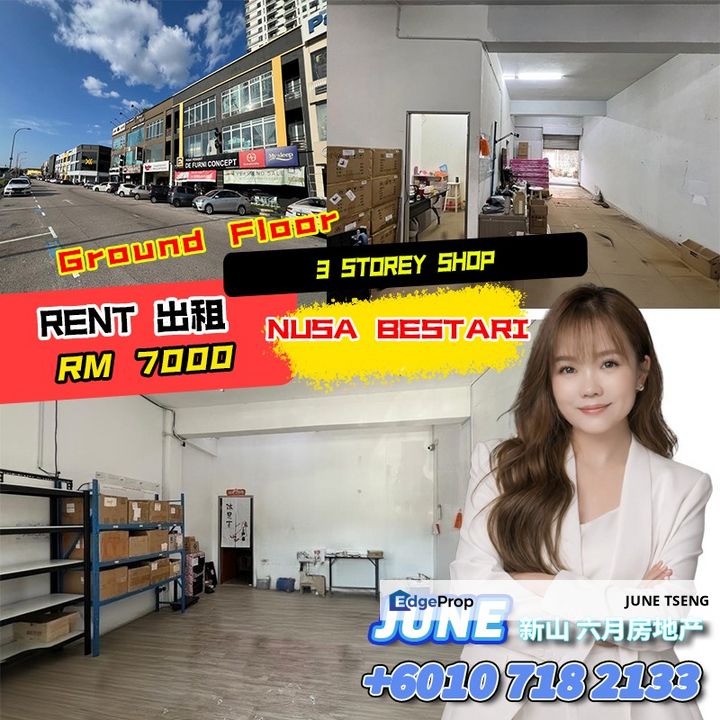 Nusa Bestari - 3 Storey Shop For Rent, Johor, 