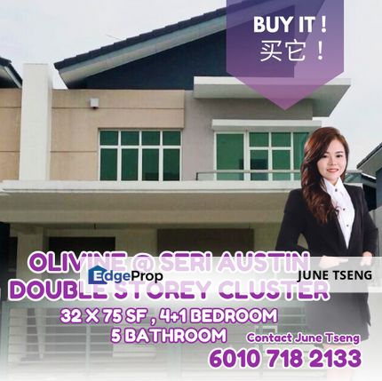 Seri austin cluster 5 bedroom 5 bathroom, Johor, Johor Bahru